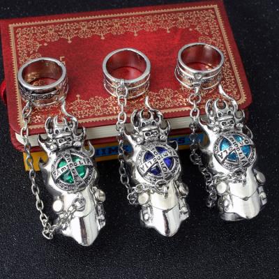 China Other Interesting Japanese Anime Peripherals Ring Hitman Reborn Pajamas Ring Anime Alloy Ring for sale