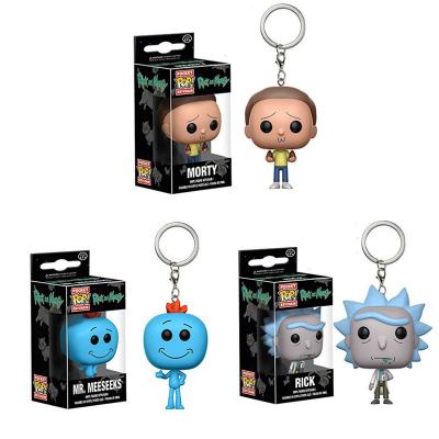 China Rick And Morty Cartoon Decoration/Gift/Souvenir Wholesale PVC Key Chain for sale