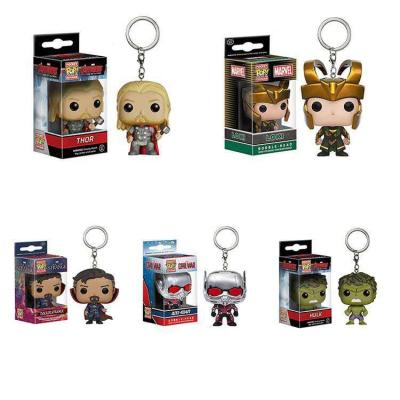 China Wholesale Doctor PVC Key Chain Strange Loki Hulk Ant Man Pop Decoration/Gift/Pocket Marvel Souvenir for sale