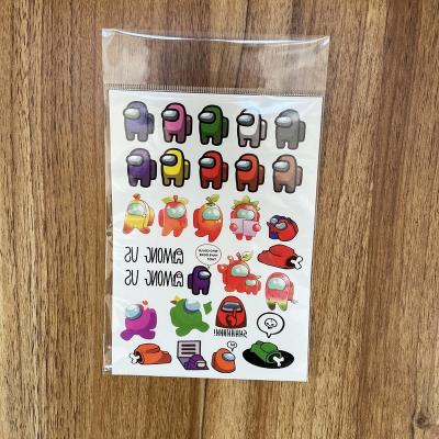 China Wholesale Cheap Decorative Sticker Hot Game Among Us PVC Tatoo Stickers for sale