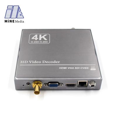 China H.265/H.264 4K RTSP RTMP ONVIF IP to HDMI IDS VGA CVBS L/R Stereo Audio Iptv HD Video Decoder E1005S-SDI-J for sale