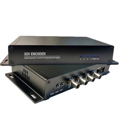 China 4 Channel 1080p60 SD HD 3G SDI Encoder For Live Streaming IPTV Broadcast E4001-SDI for sale