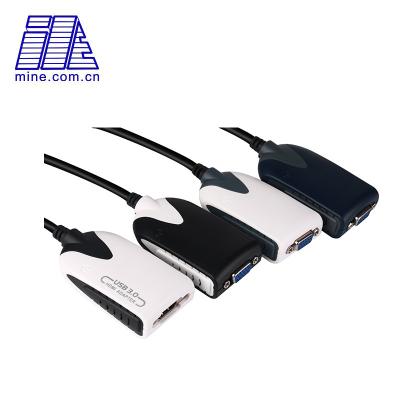 China HD 1080P SuperSpeed ​​USB 3.0/2.0 to UV170 Multiple Converter Cable VGA Displays Graphics Card External Video Adapter for sale