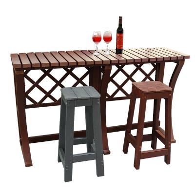 China Water Resistant Custom Outdoor Modern Garden Tables And Chair PS Garden Furniture Balcony Bar Chair And Outdoor Stool Tables for sale