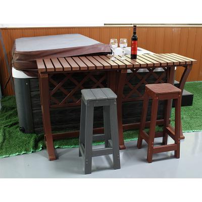 China Water Proof Customized Compact Outdoor Bar Table And Stools Bar Outdoor Commercial Stools Luxury Barbar Stool for sale