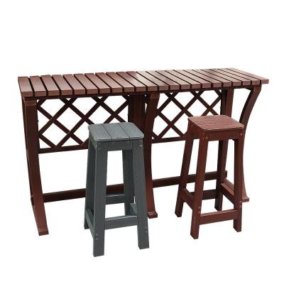 China Water proof outdoor balcony bar table and chairs balcony bar table with chairs outdoor bar stool modern for sale