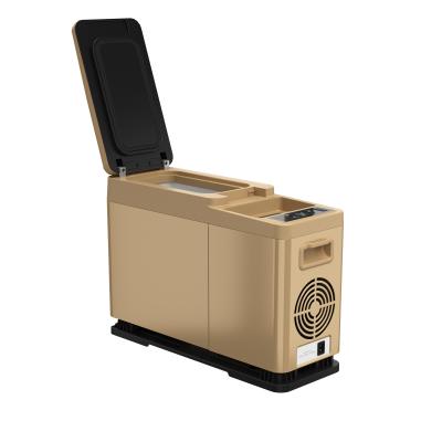 China Mini Cooler Function Cooling CF8 Small Car Power DC 12V/24V Portable Freezer Car Fridge Refrigerator for sale