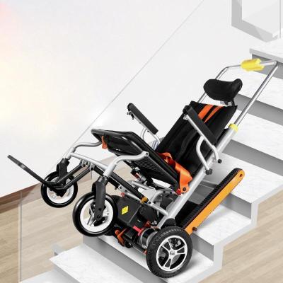 China Multifunctional Aluminum Alloy Power Wheelchair Power Climbing Chair Electric Wheelchair Stair Climber for Elderly Handicapped for sale