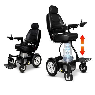 China Folding High Back Home Folding Foldable Motorized Wheelchair Heavy Duty Smart Electric Wheelchair for sale