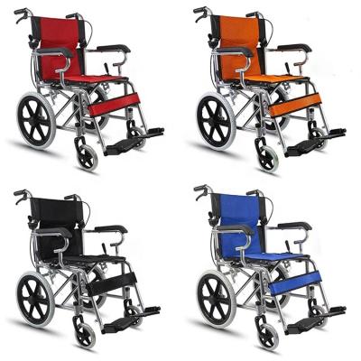 China Handicapped Elderly Household User Adult Hand Push Folding Cheap Manual Lightweight Wheelchair Health Care Portable Outside Wheelchair Manual for sale