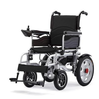 China Foldable Electric Wheelchair Auto Intelligent Medical Supplies Power Wheelchair Carbon Steel Light Weight Portable Electric Wheelchair for sale