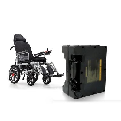 China Universal Folding Wheelchair Battery 24V Lithium Battery Large Capacity Electric Wheelchair Accessories for sale