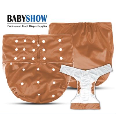 China Custom Adult Diaper Babyshow Diaper Cloth Plain Weave Adult Reusable Cloth Diaper Vanguard Manufacturers for sale