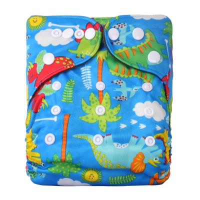 China High Quality Printed Gray Bamboo Baby Cloth Pocket Eco-Friendly Diapers for sale