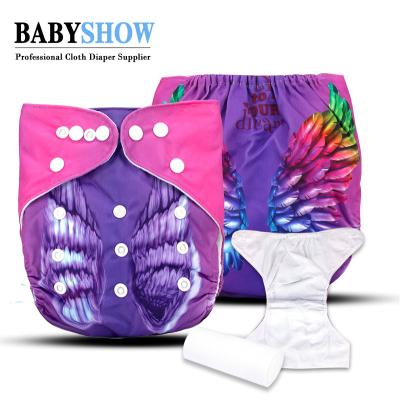 China Printed Premature Baby Diaper Can Be Customized PUL Print Cloth Diaper Anti-leak Row Baby Instant Diapers for sale