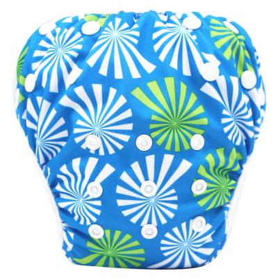 China Reusable Printed Swimming Diaper Baby Swim Diaper Cute Newborn Swimsuit Waterproof Quick Dry for sale