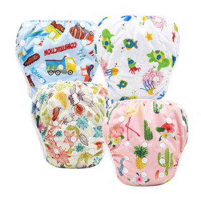 China Wholesale Waterproof Swimming Diapers Factory Price Baby Swimwear Printed Cloth Diapers for sale