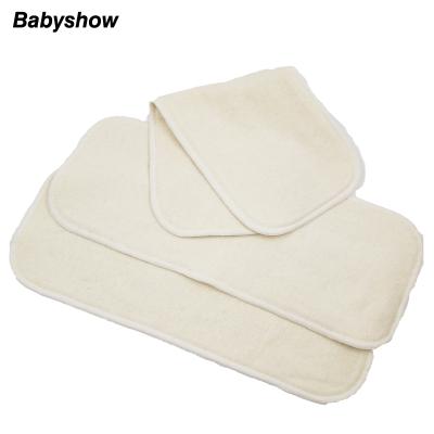 China Eco Friendly Organic Hemp Plain Weave Baby Diaper Insert 4 Cloth Insert Baby Diapers For Diaper Fitted China Factory for sale