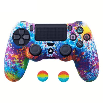 China Custom Newfind Non-Slip Water Transfer Printing PS4 Controller Skin Cover for sale