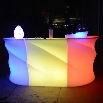 China Modern outdoor light led bar furniture tables and chairs sofa for event wedding led bar counter for sale