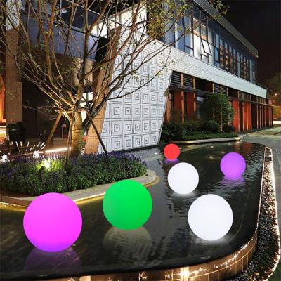 China garden floating led pool ball/led outdoor plastic solar led ball lamp/light outdoor ball sphere stone light for sale