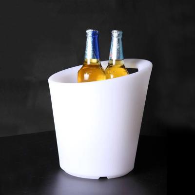 China Viable Plastic Led Ice Bucket Color Changing Bars Night Clubs LED Light Up Ice Bucket Beer Bucket for sale