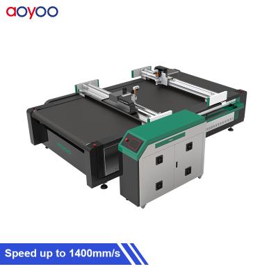 China Full Vibrating Knife Cutting AOYOO Car Foot Mat Cutting Machine for sale