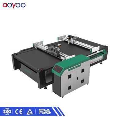 China Full Vibrating Knife Cutting AOYOO Car Floor Mat Cutting Machine for sale