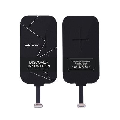 China Nillkin Qi Standard High Quality Tiny And Portable Wireless Charger Receiver Mini And Portable Charging Receiver For Android Cell Phones for sale