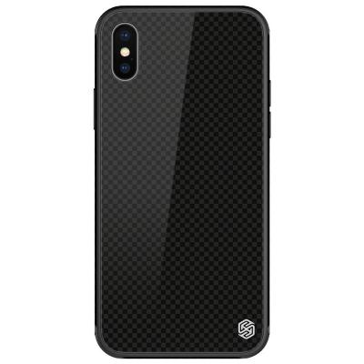 China Full Coverage Nillkin 2.5D Tempered Glass Phone Case Tempered Plaid Case For iPhone X for sale