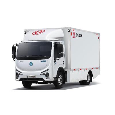 China cheap chinese hydraulic brake fast slow electric vehicle loader volume iron dongfeng 4x2 20.3cbm flat van box light truck for sale