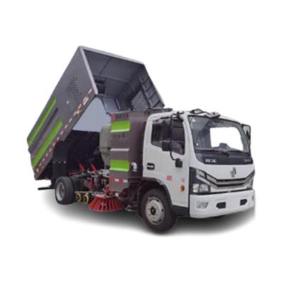 China Other 5000L 5000L water tank dustbin tank dongfeng 7 meter lhd manual road wash car sweeper brushing cleaning truck for sale