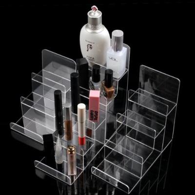 China Sustainable OEM Customized Acrylic Makeup Display Stand And Organizers for sale