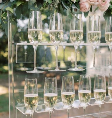 China party & Holiday Decorations DIY Wedding Decor Customized Champagne Wall Wedding Acrylic Display Prosecco Wall for sale