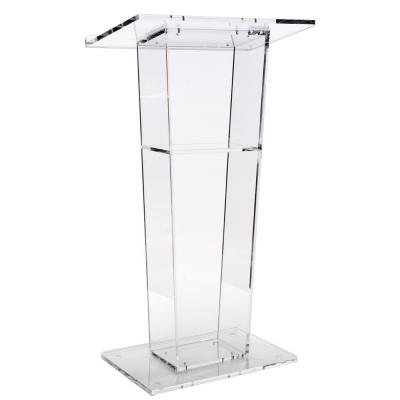 China Modern Clear Acrylic Lectern Podium School Furniture Commercial Furniture for sale