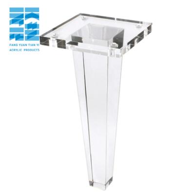 China Modern Factory Wholesale Lucite Acrylic Furniture Legs Acrylic Table Legs for sale