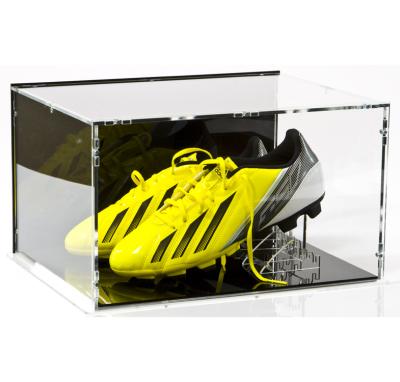 China Mordern Acrylic Shoe Display Case Soccer Boot Acrylic Display Case for sale