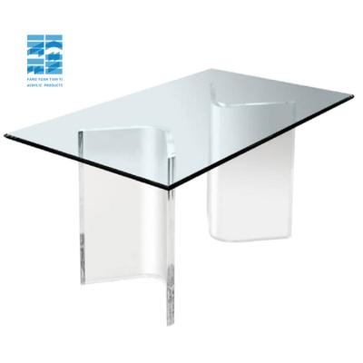 China Polishing Design For Home Furniture Modern Acrylic Butterfly Cocktail Table Acrylic Dining Table for sale