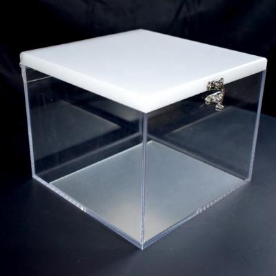 China Eco-friendly Material Custom Size Acrylic Display Case With Lock Acrylic Box Acrylic Gift Box for sale