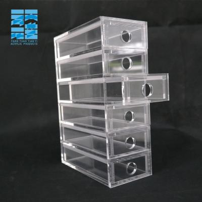 China Home Appliance Clear Cosmetic Storage Acrylic Box With Drawer for sale