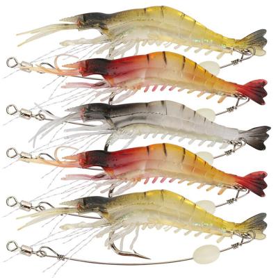 China PVC High Simulation Soft Lure Prawn Bait Shrimp Fishing Lure for sale