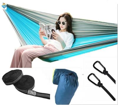 China TOPIND 210T Taffeta Camping Nylon Parachute Swing Single&Double Portable Hammock With Straps for sale