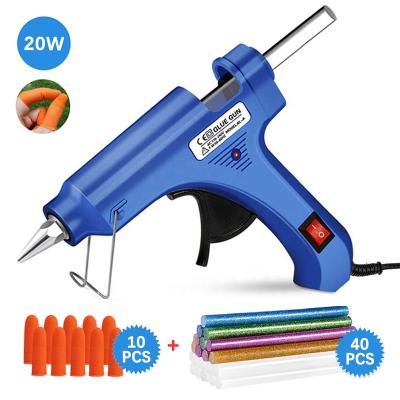 China TOPIND Unrated High Quality 20w Melt Hot Glue Gun with Glue Stick Hot Glue Gun for sale