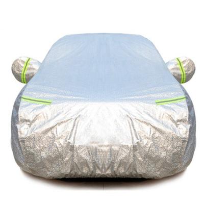 China TOPIND Sports Hot Selling Aluminum Film Cotton Car Cover For Rainproof Sunscreen Waterproof Dustproof With Effective Belt Refraction for sale