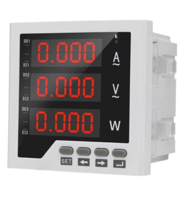 China Functions Single phase digital display AC current, voltage, frequency combination meter, dual display power combination meter, 220V 380V m for sale