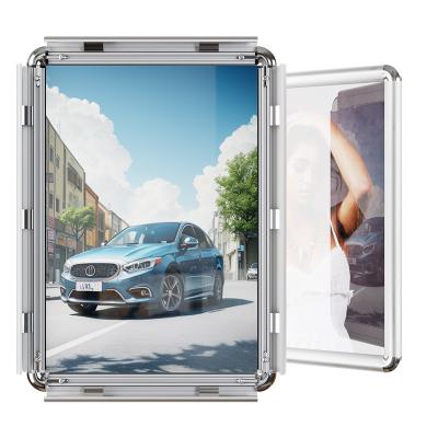 China CYDISPLAY A1 30mm Durable Aluminum Front Loading Poster Snap Frame Round Corners For Wall Display Advertising for sale