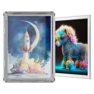 China CYDISPLAY 30mm Frame Durable Aluminum Quick Change Film Instant Poster A0 Front Loading Poster Frames for sale