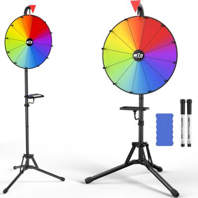 China CYDISPLAY Heavy Duty 16 Inch Prize Spinning Wheel Games Heavy Duty Custom Tripod Rims Spinning Game Show Wheel for sale