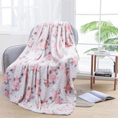 China PORTABLE Hot Selling Anti-Static Printed Throw Blanket Good Price Comfortable Flannel Throw Blanket for sale