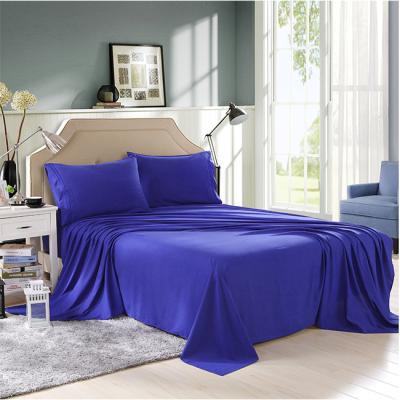 China 2022 Solid Color PORTABLE Innovative Light Weight Products Super Soft Microfiber Sheet Set for sale